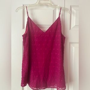Calvin Klein Magenta Gauzy Tank Top XS NWT